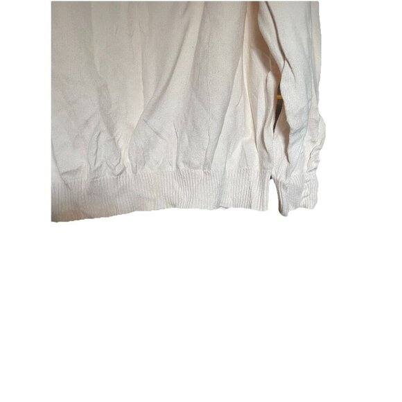 John Ashford Cream Stripe Cotton Crew Neck Sweater Size Large Men's Top - Picture 5 of 5